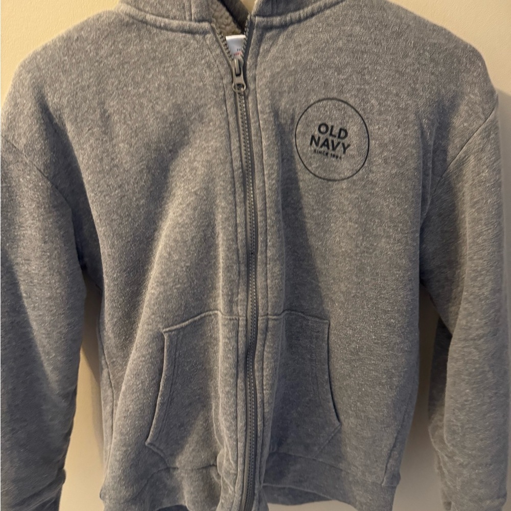 Old Navy Kids Full-Zip Gray Hoodie